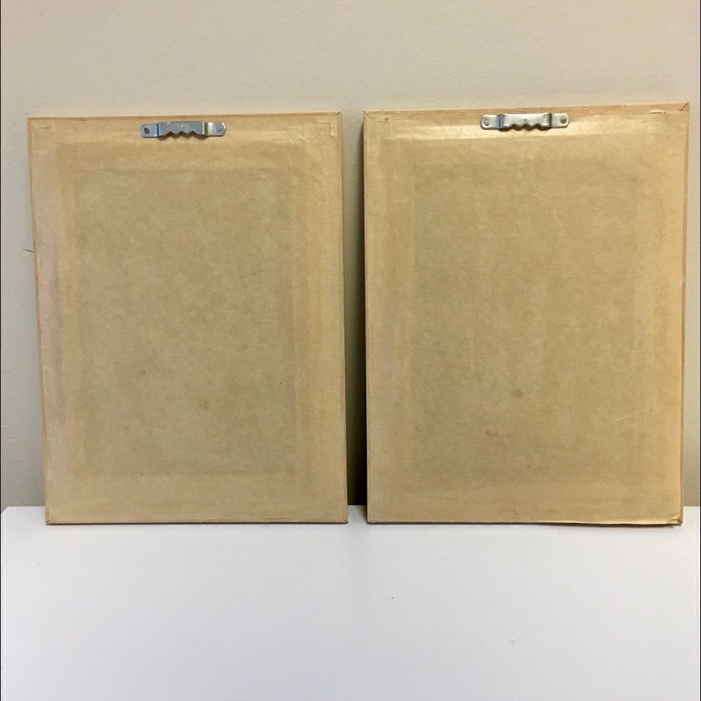 Quill Art Set Artist Signed Floral Shell Motif in Shadow Box - Picture 14 of 16